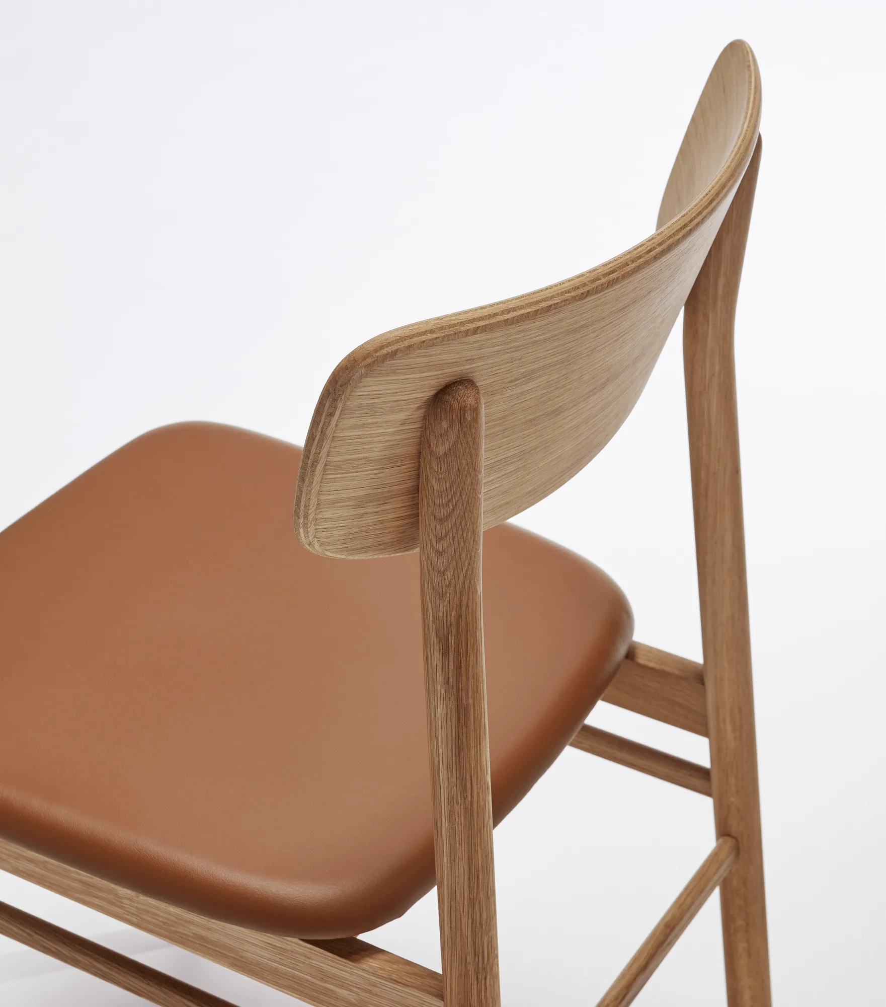 Prima Vista チェア オイルドオーク, Leather Elmosoft 43807 cognac Stolab
