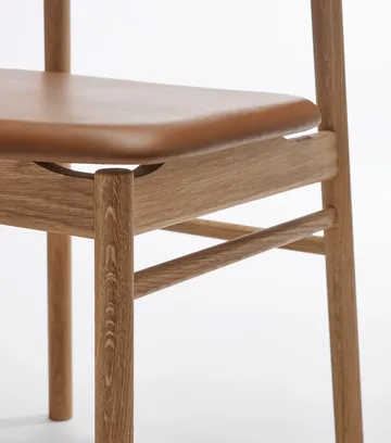 Prima Vista チェア オイルドオーク - Leather Elmosoft 43807 cognac - Stolab