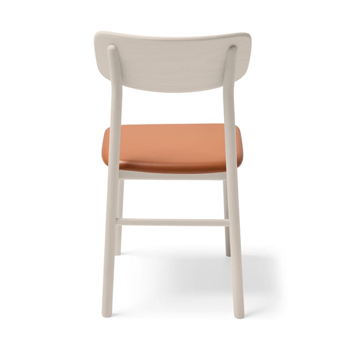 Prima Vista チェア white-oiled birch, Leather elmotique 43807 cognac Stolab