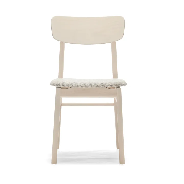 Prima Vista チェア white-oiled birch - Textile Atto Driftwood V3576/01 grey - Stolab