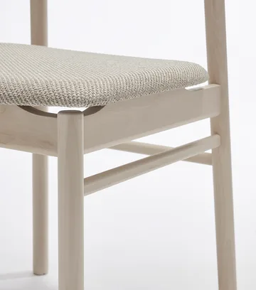 Prima Vista チェア white-oiled birch - Textile Atto Driftwood V3576/01 grey - Stolab