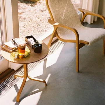 Lamino bord Ø46x49 cm - Oak oiled - Swedese