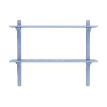 Levi シェルフ - Ilke blue-brass, 2 shelves, 90 cm - Swedese