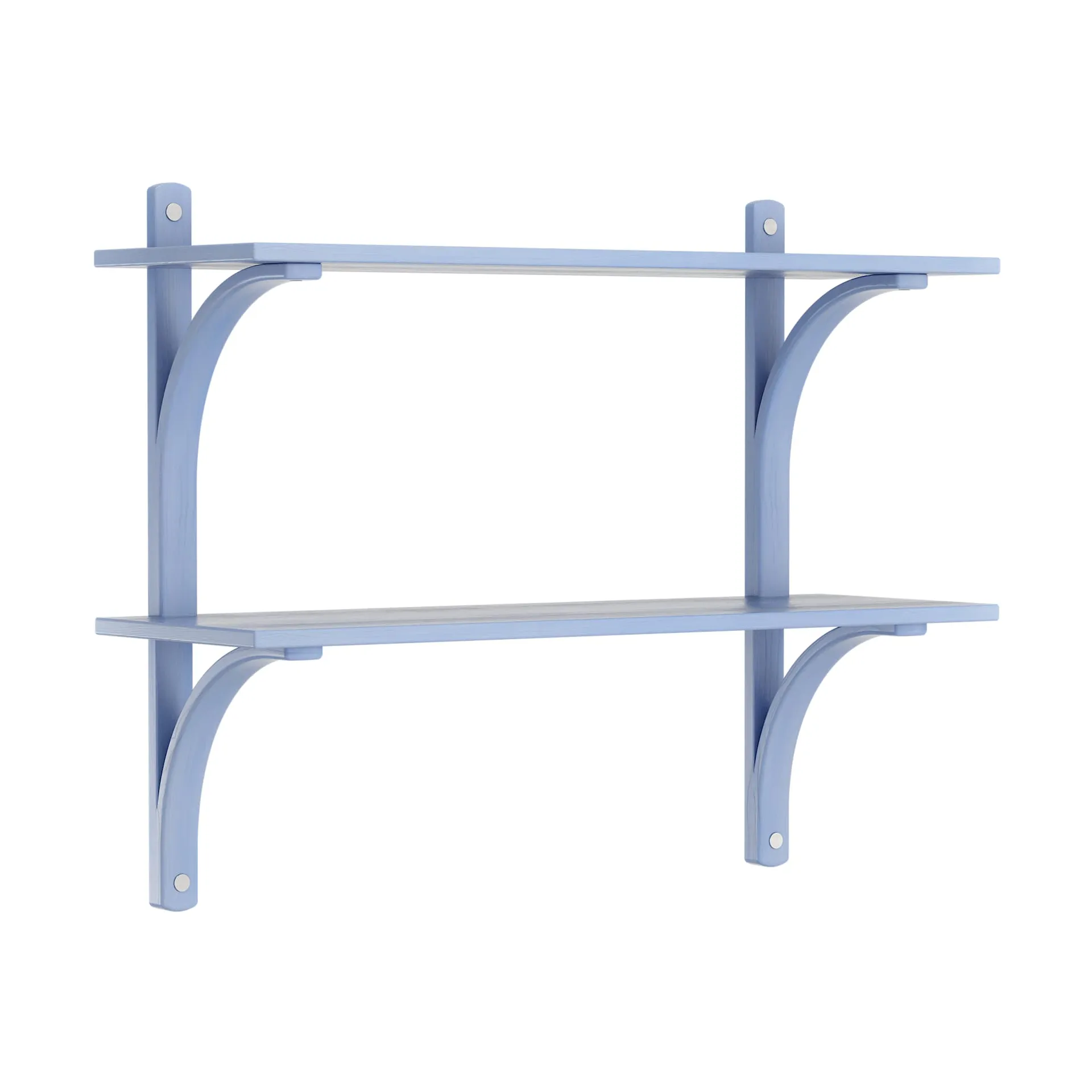 Levi シェルフ, Ilke blue, stainless steel, 2 shelves, 90 cm Swedese