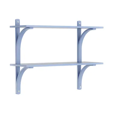 Levi シェルフ - Ilke blue, stainless steel, 2 shelves, 90 cm - Swedese