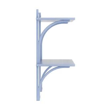 Levi シェルフ - Ilke blue, stainless steel, 2 shelves, 90 cm - Swedese