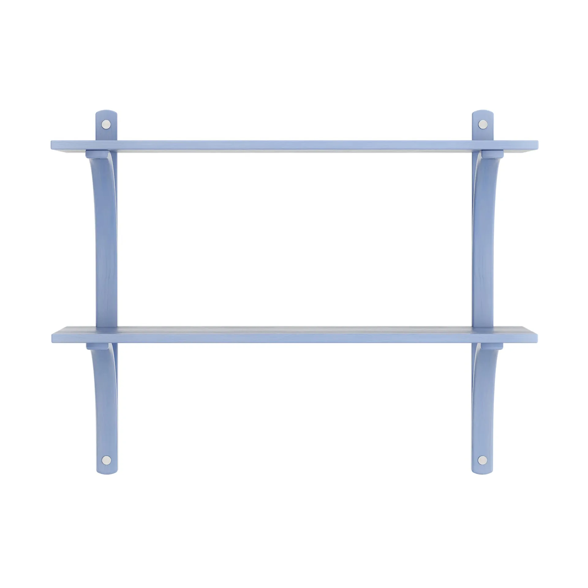 Levi シェルフ, Ilke blue, stainless steel, 2 shelves, 90 cm Swedese