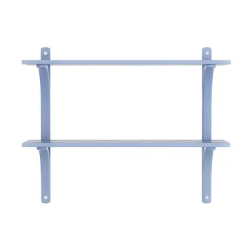 Levi シェルフ - Ilke blue, stainless steel, 2 shelves, 90 cm - Swedese