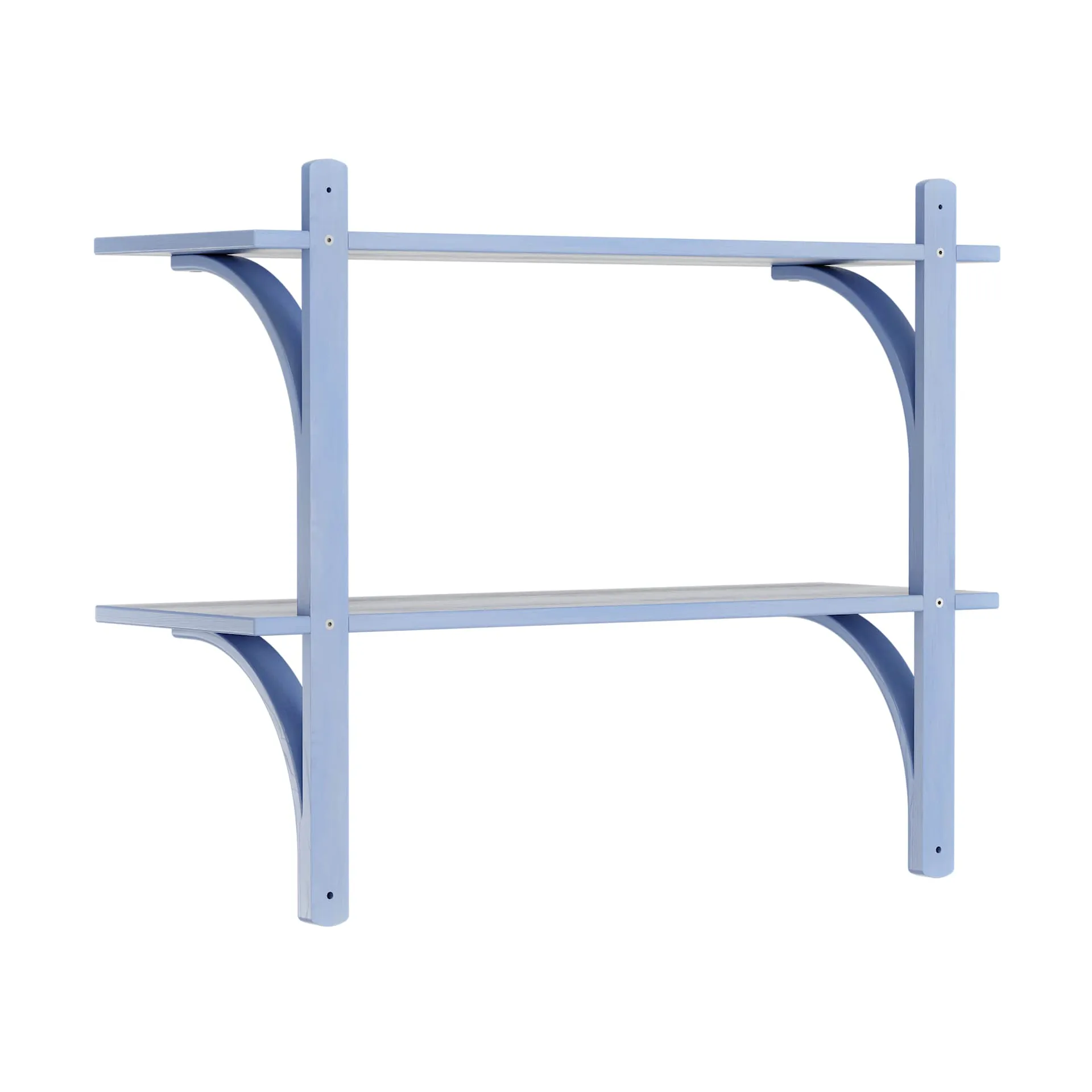 Levi シェルフ, Ilke blue, stainless steel, 2 shelves, 90 cm Swedese