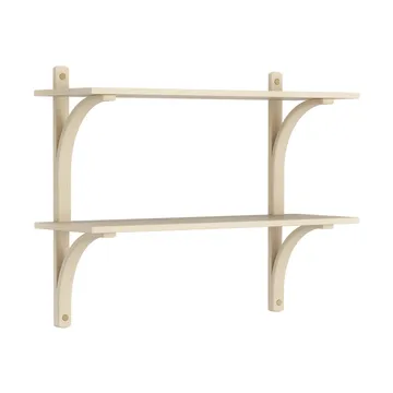 Levi シェルフ - Lacquered ash-brass, 2 shelves, 90 cm - Swedese