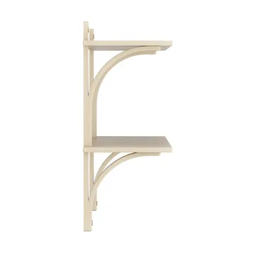 Levi シェルフ - Lacquered ash-brass, 2 shelves, 90 cm - Swedese