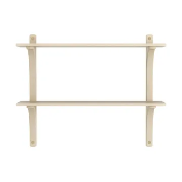 Levi シェルフ - Lacquered ash-brass, 2 shelves, 90 cm - Swedese