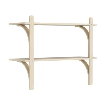 Levi シェルフ - Lacquered ash-brass, 2 shelves, 90 cm - Swedese
