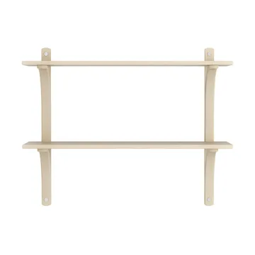 Levi シェルフ - Lacquered ash-stainless steel, 2 shelves, 90 cm - Swedese