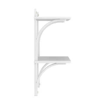 Levi シェルフ - White ash-brass, 2 shelves, 90 cm - Swedese