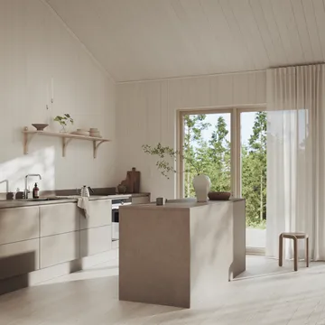 Levi シェルフ - White-pigmented ash-stainless steel, 2 shelves, 90 cm - Swedese