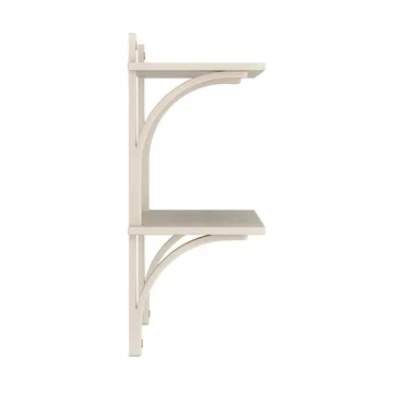 Levi シェルフ - White-stained ash-brass, 2 shelves, 90 cm - Swedese