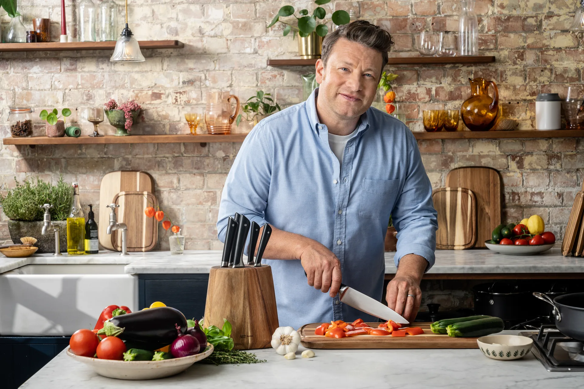 Jamie Oliver スライシングナイフ 20 cm, Stainless steel Tefal
