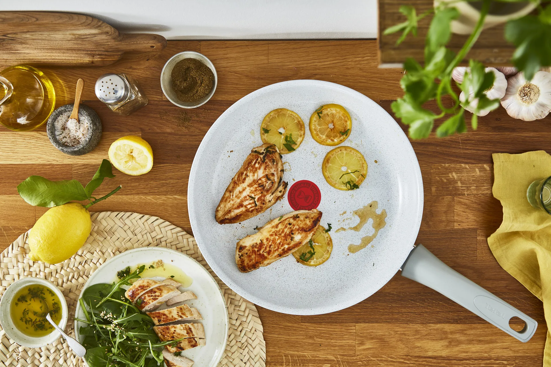 Natural シェフフライパンセット グレー, 2 pieces Tefal