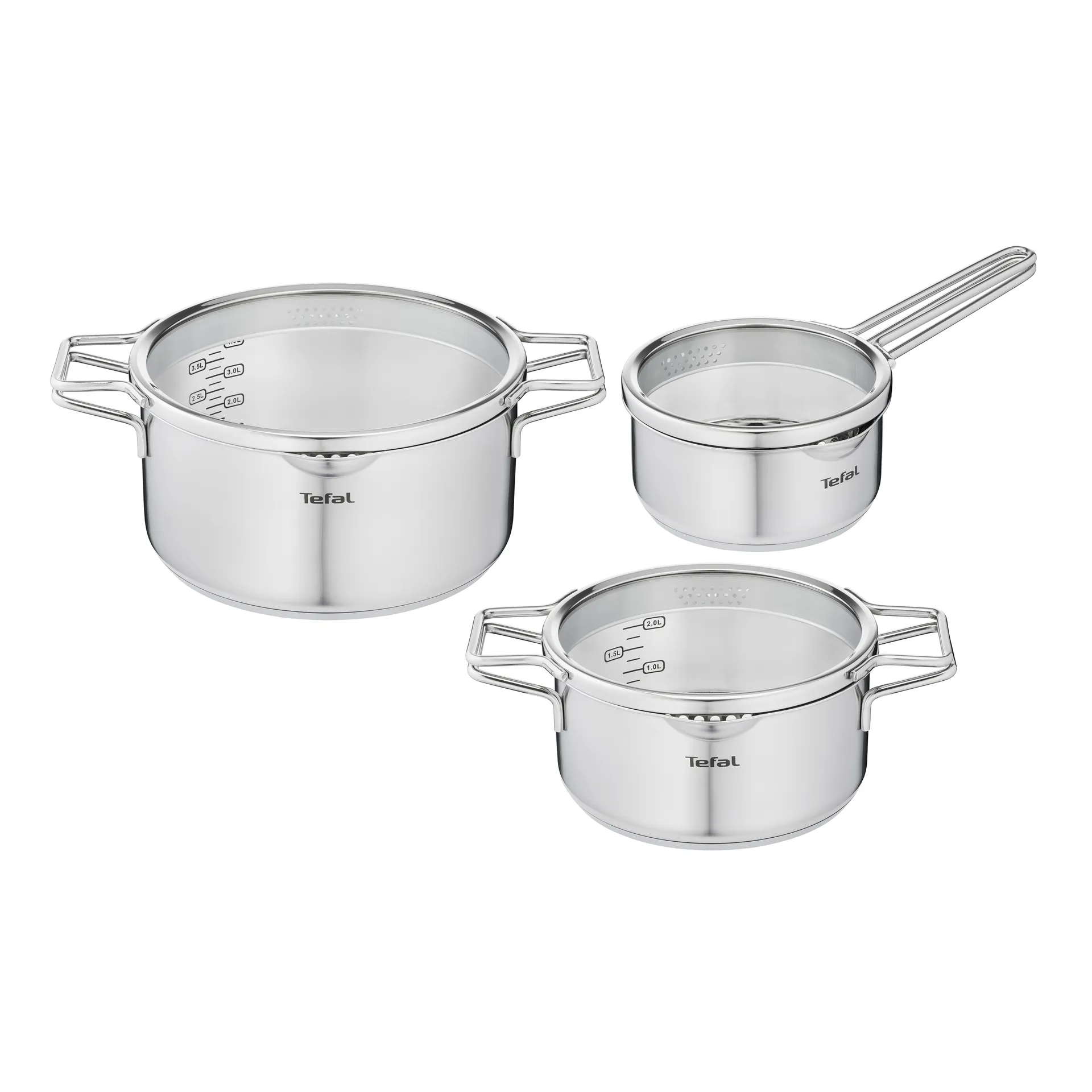 Nordica ソースパン set 6 ピース, Stainless steel Tefal