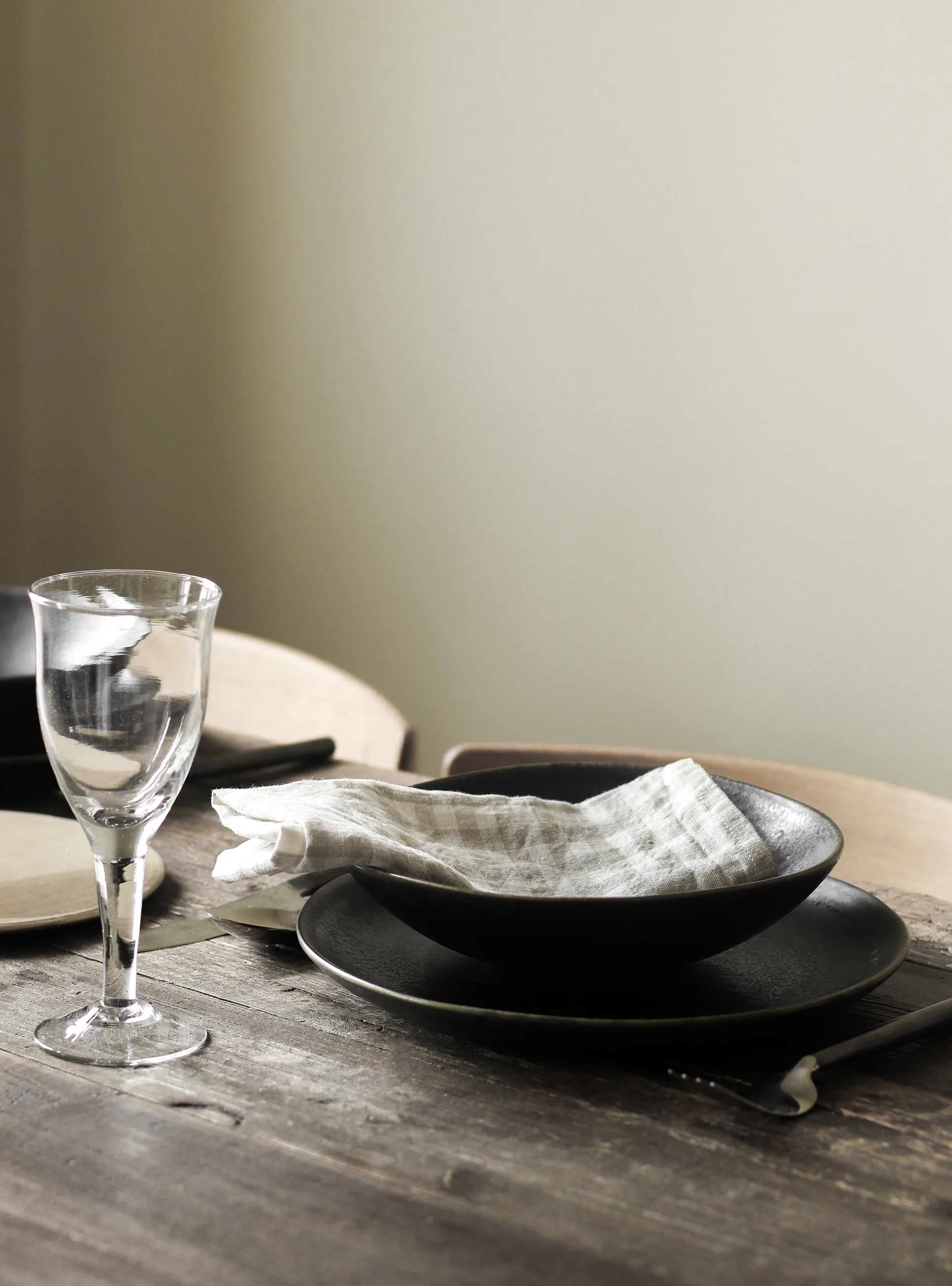 ギンガムチェック リネンナプキン 45x45 cm, Natural Tell Me More | テルミーモア