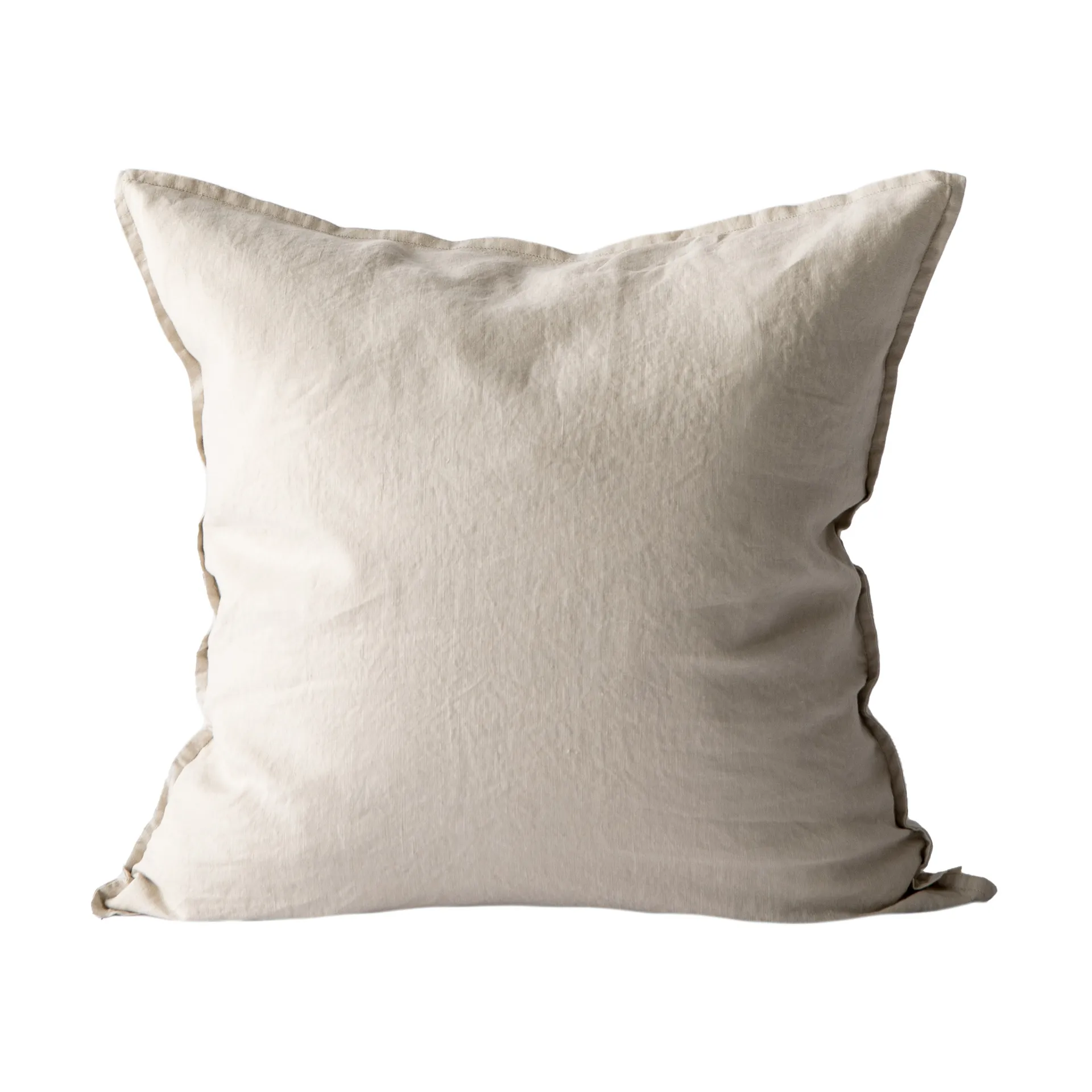 ウォッシュリネン クッションカバー 50x50 cm, Warm grey Tell Me More | テルミーモア