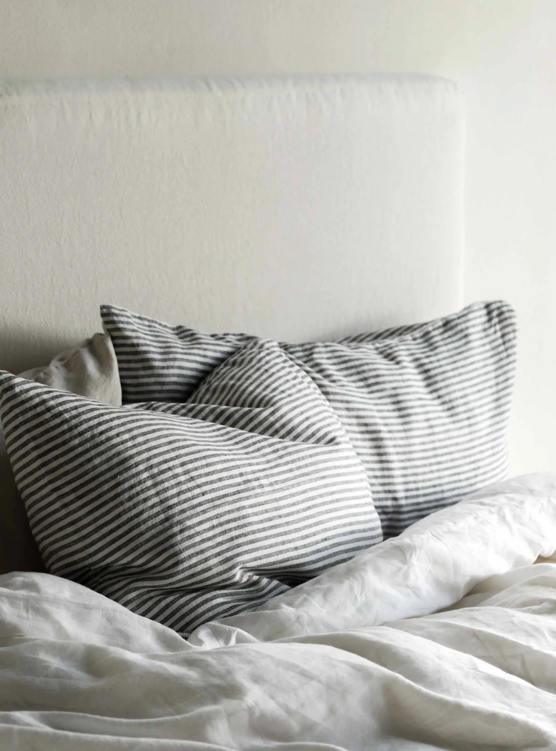 ストーンウォッシュ リネン 枕カバー 50x60 cm 2枚, Grey-white Tell Me More | テルミーモア