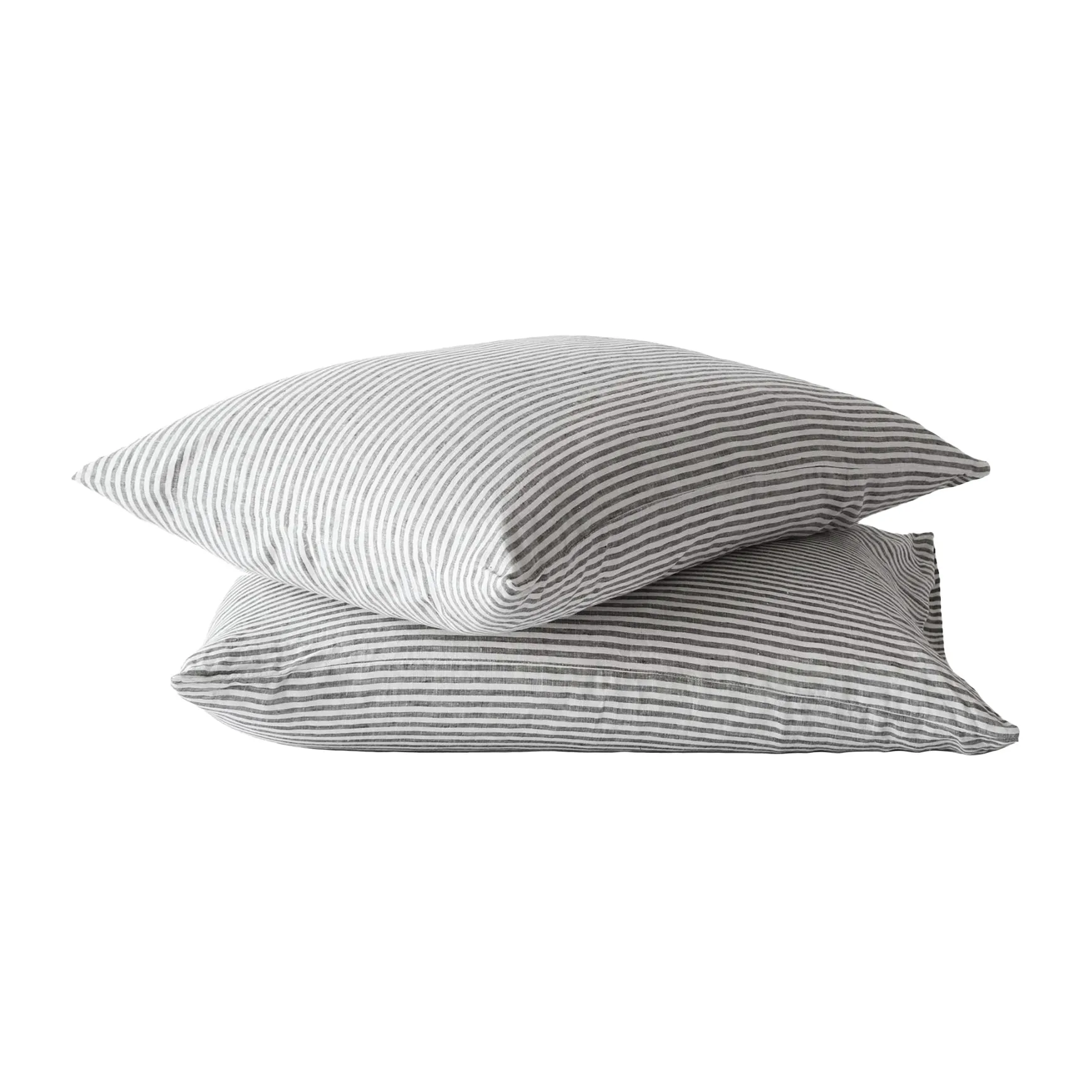 ストーンウォッシュ リネン ピローケース 50x70 cm 2-pack, Grey-white Tell Me More | テルミーモア
