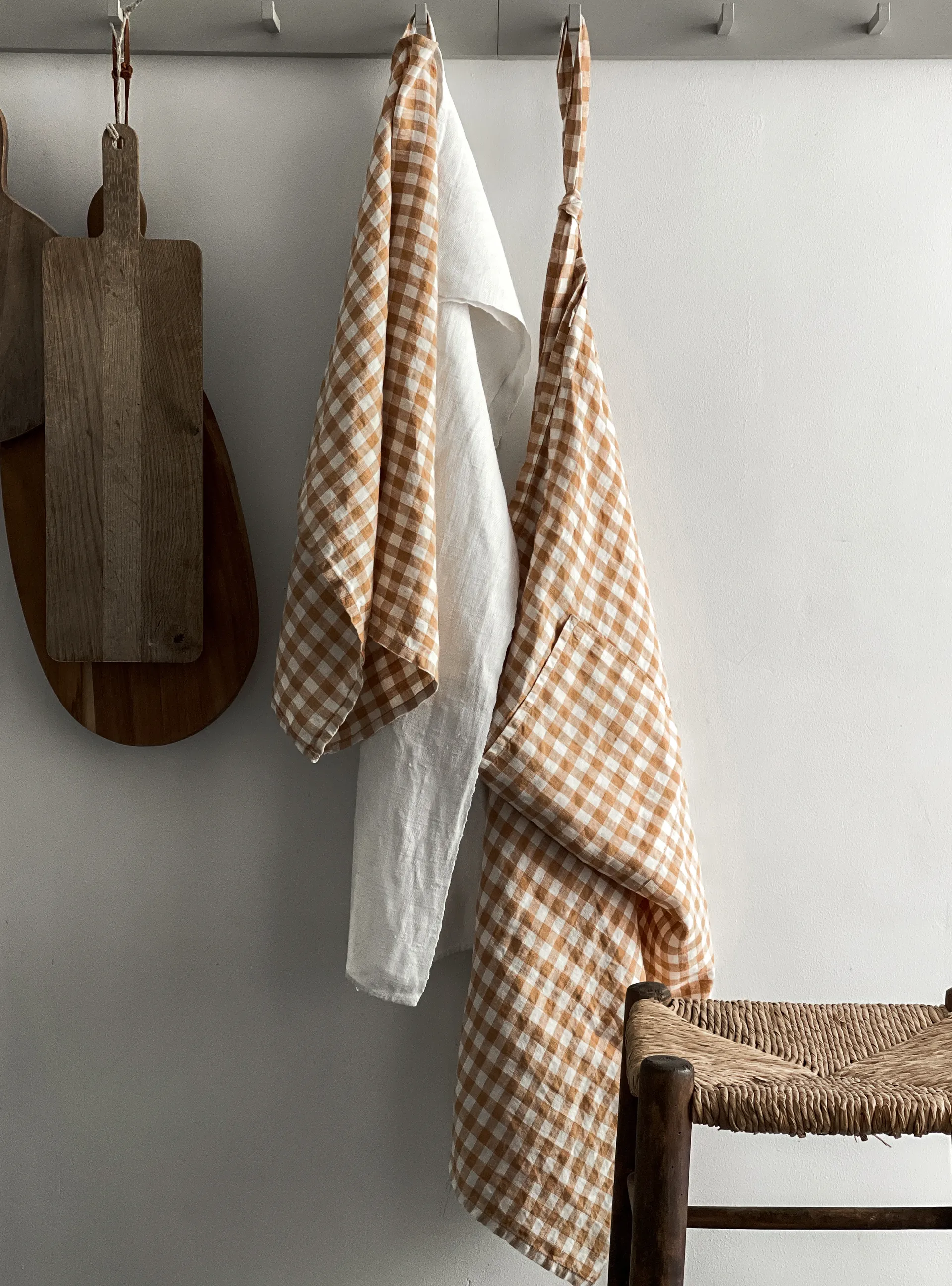 ギンガムチェック エプソン 90x75 cm, Biscuit Tell Me More | テルミーモア