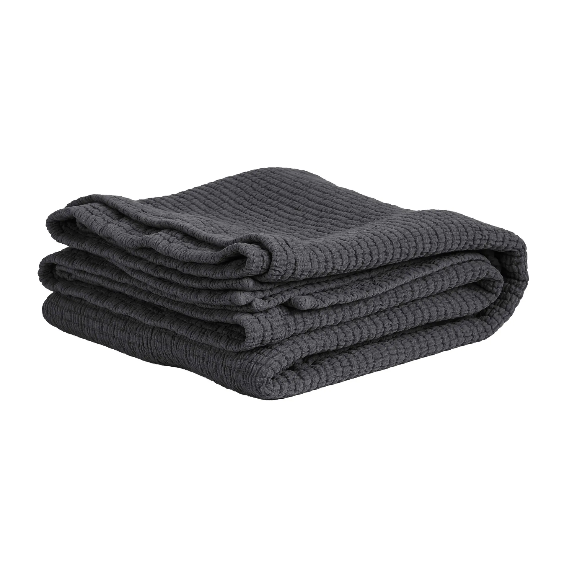 Brick ベッドスプレッド 180x260 cm, Charcoal Tell Me More | テルミーモア