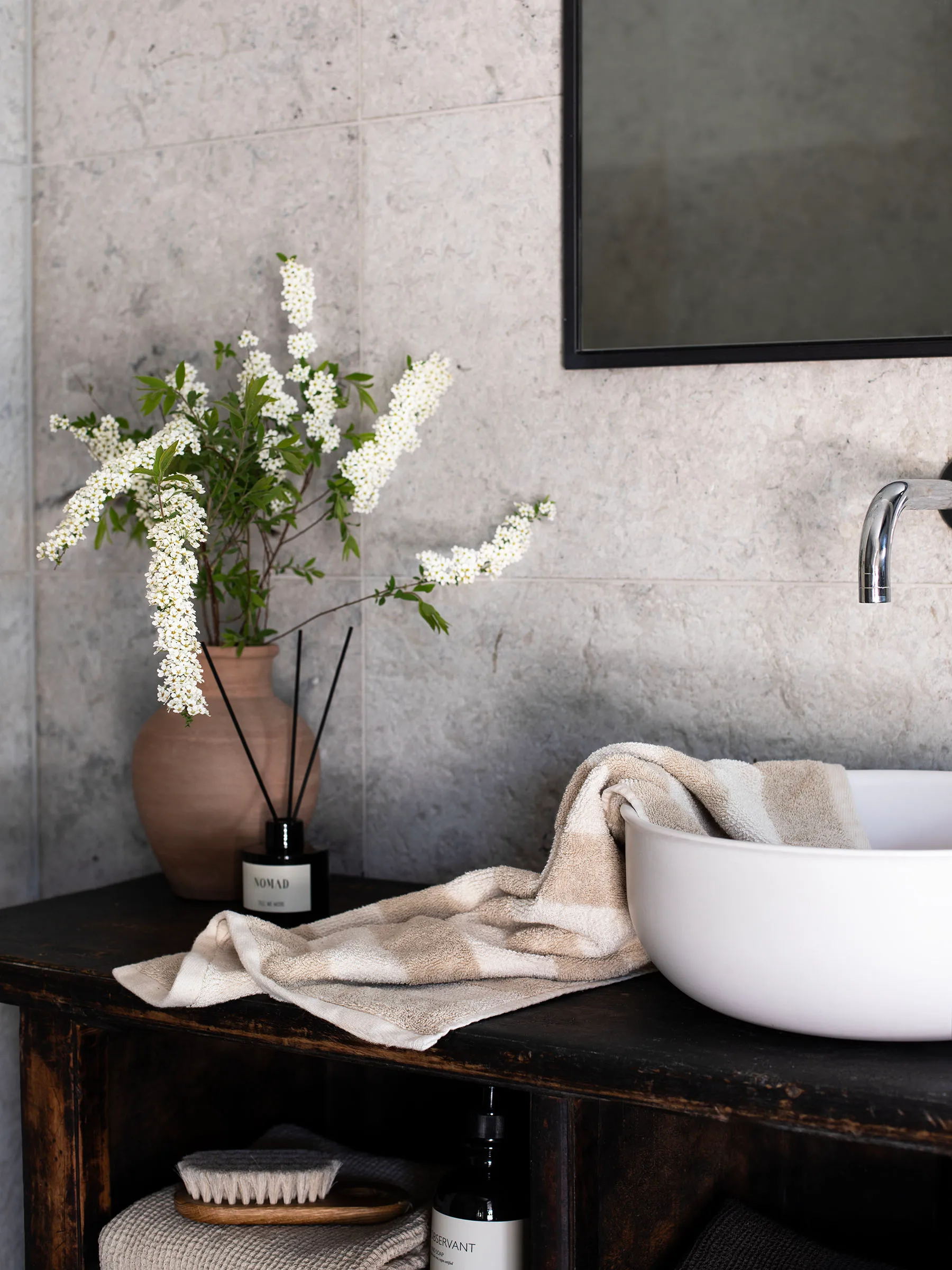 Cleo タオル 50x70 cm, Beige Tell Me More | テルミーモア