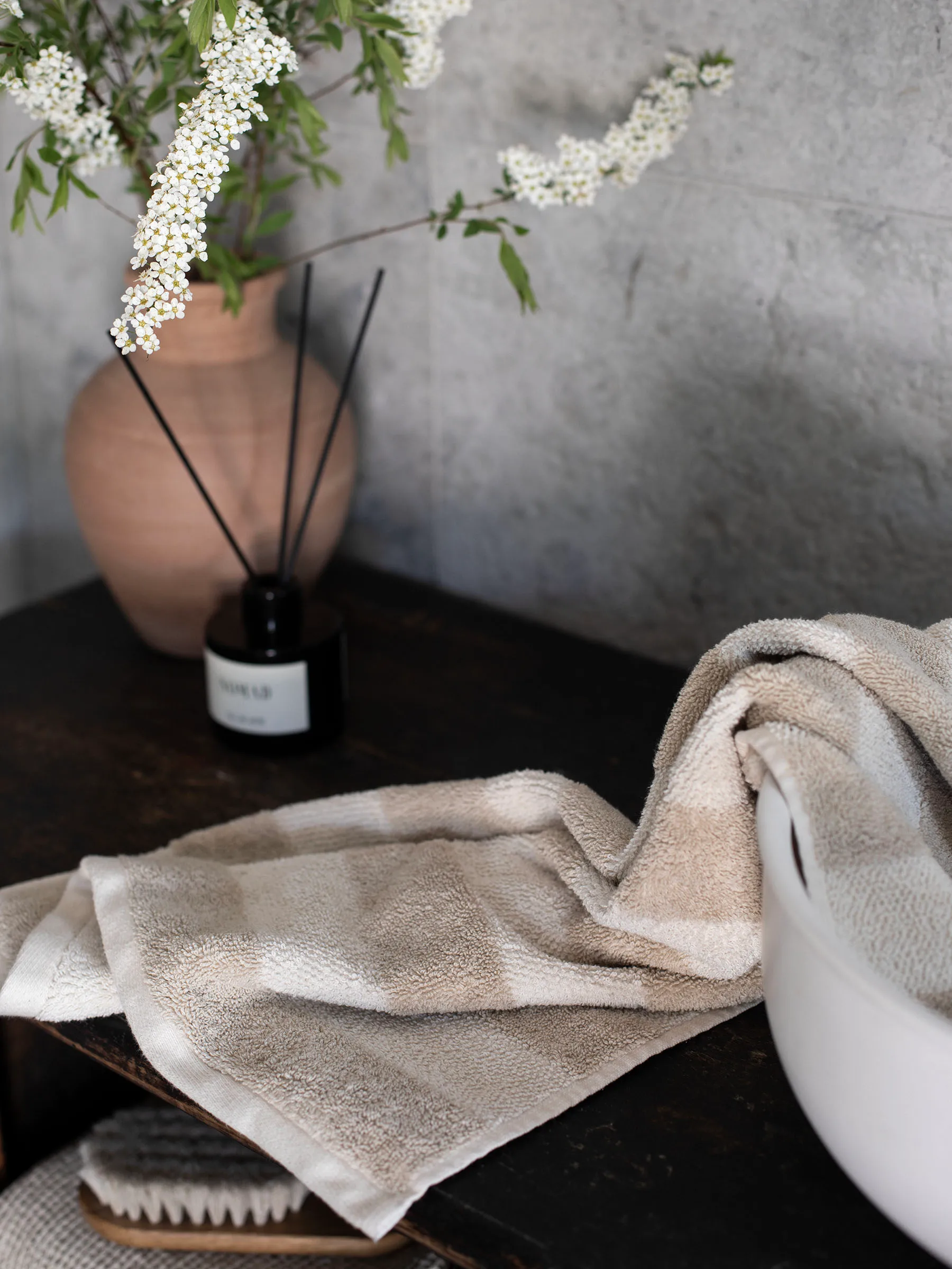 Cleo タオル 50x70 cm, Beige Tell Me More | テルミーモア