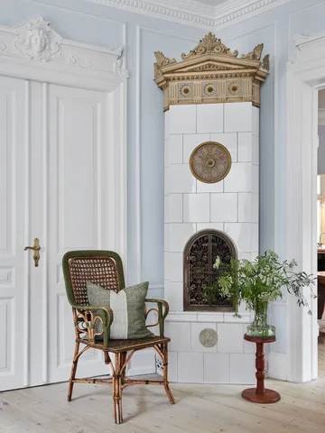 Colette クッションカバー - Green stripe, 50x50 cm - Tell Me More | テルミーモア