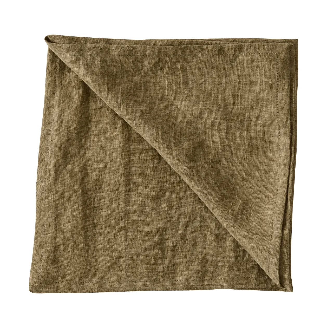 ウォッシュド リネン ナプキン, Dark olive green Tell Me More | テルミーモア