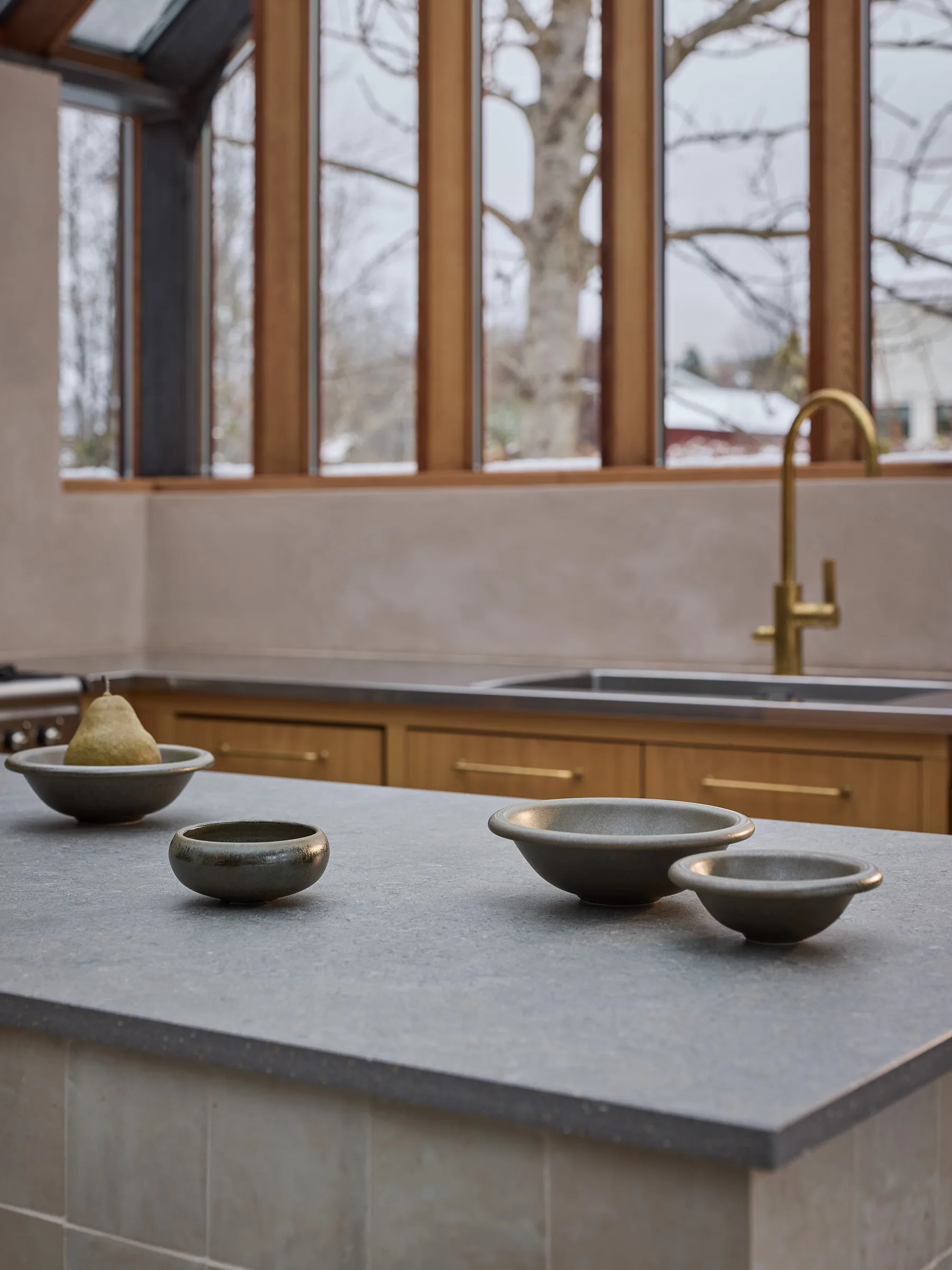 Elba ボウル, Green brown, Ø13 cm Tell Me More | テルミーモア