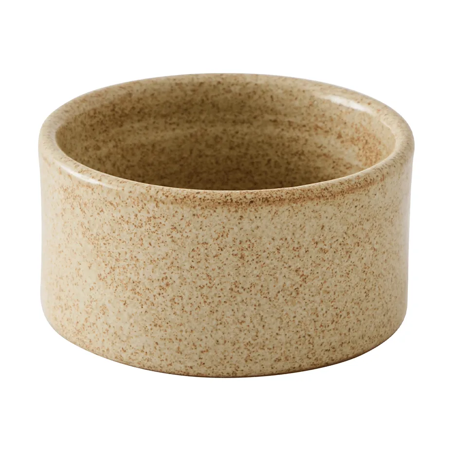 Elio cylinder ボウル, Beige speckled, Ø8.5x4.5 cm Tell Me More | テルミーモア