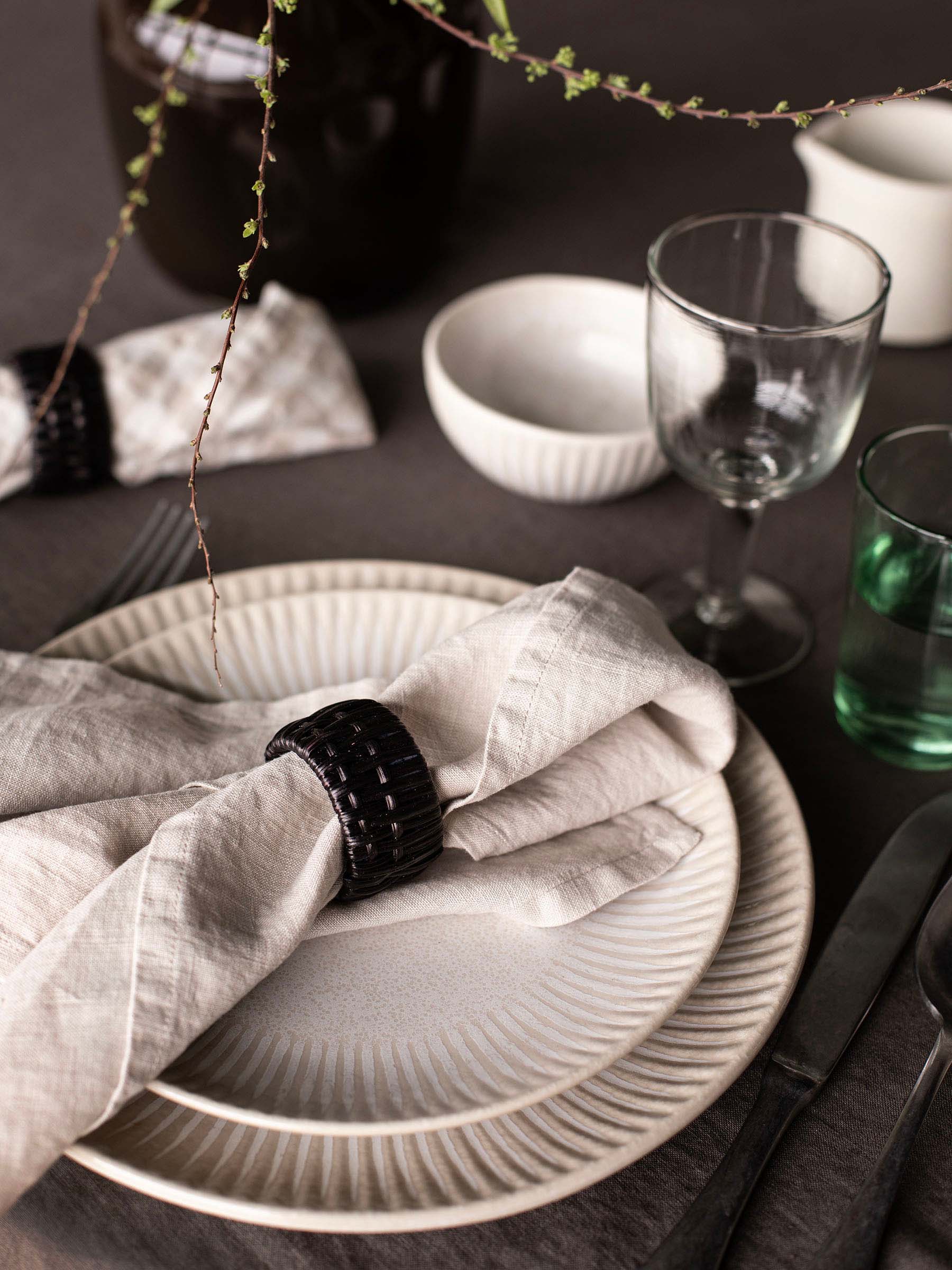 Granada プレート Ø22 cm, Cream white-beige Tell Me More | テルミーモア