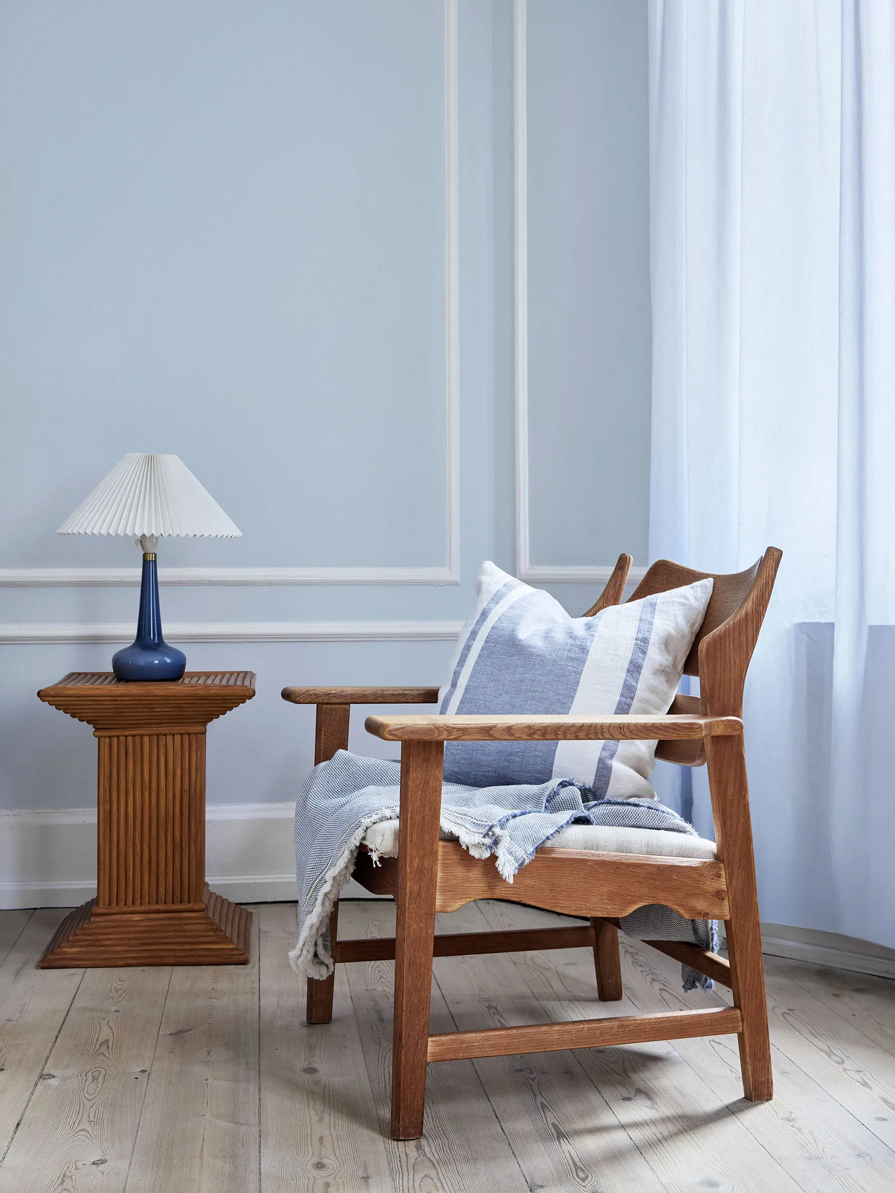 Jules クッションカバー, Blue stripe, 50x50 cm Tell Me More | テルミーモア