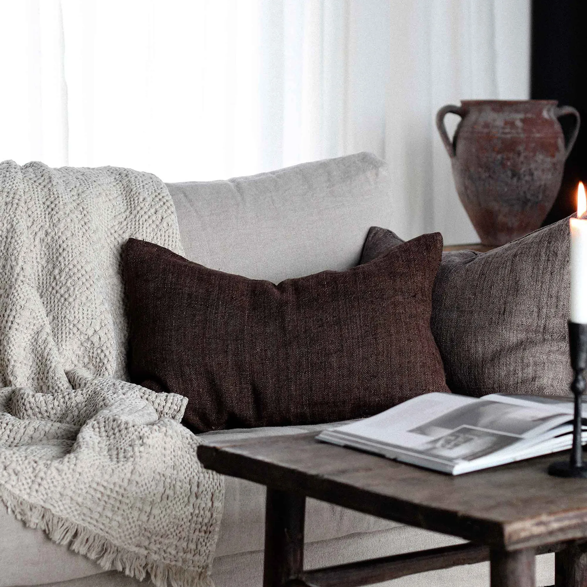 Margaux ピローケース 40x60 cm, Cinnamon Tell Me More | テルミーモア