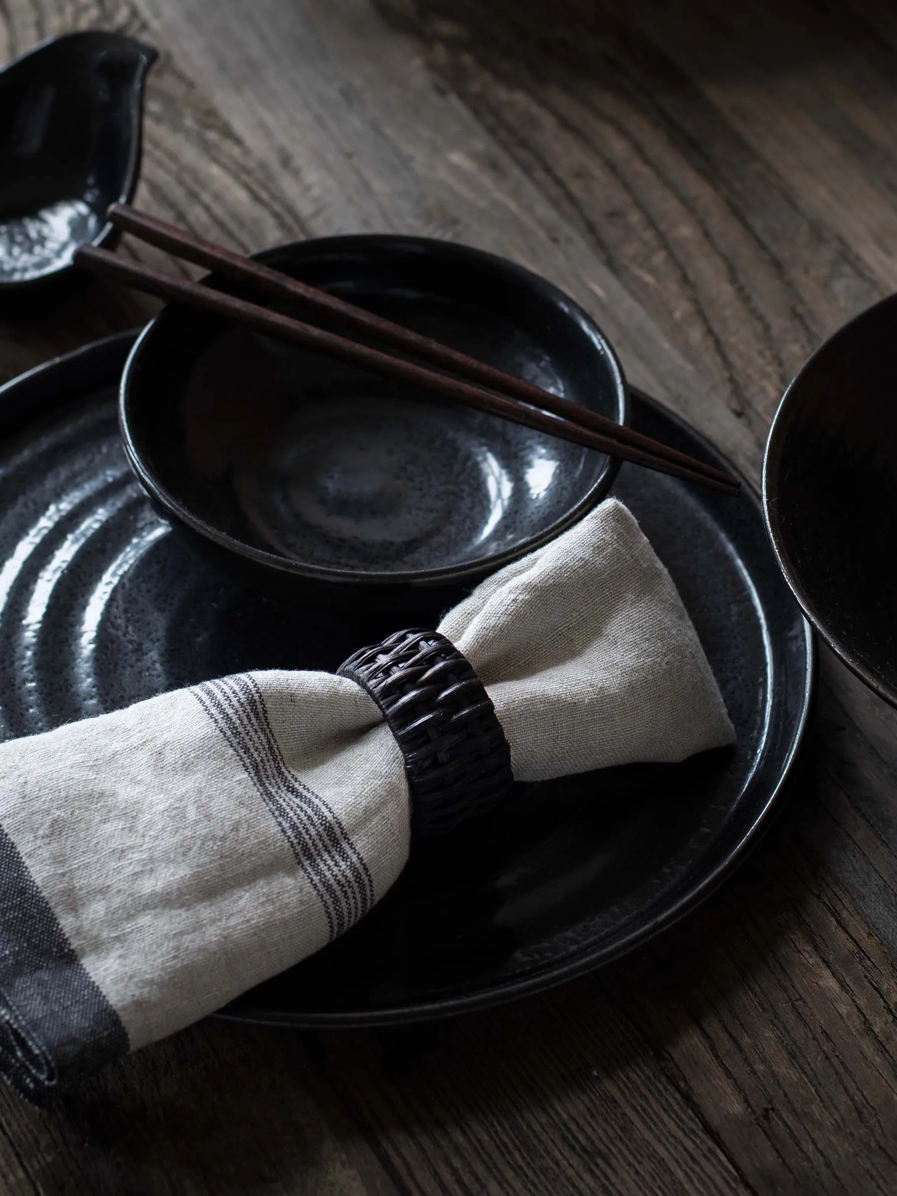 Mila ナプキンリングセット (4個), Brown Tell Me More | テルミーモア