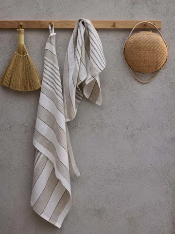 Noah キッチンタオル 50x70 cm - Beige stripe - Tell Me More | テルミーモア