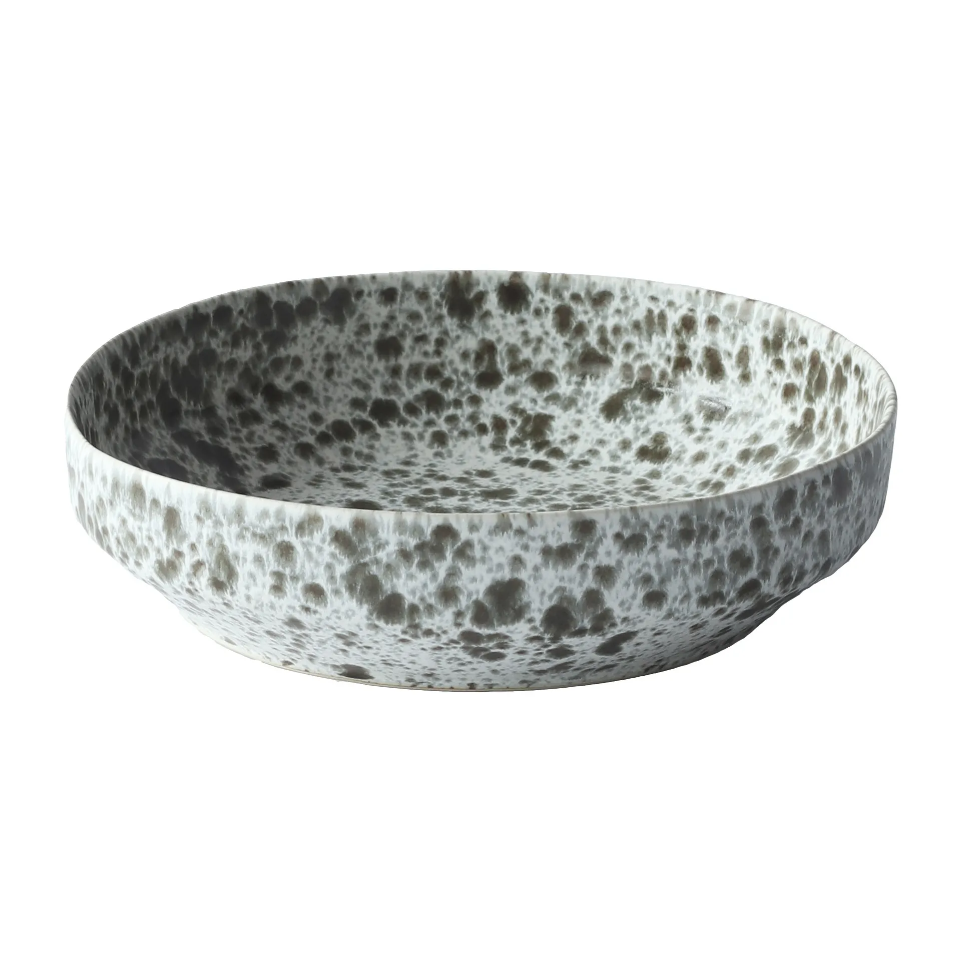 Rivoli サービングボウル Ø22.5 cm, Green splatter Tell Me More | テルミーモア