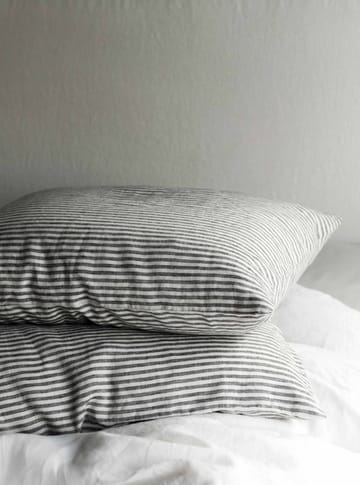 Stonewashed リネン ピローケース 50x60 cm 2パック - Grey-white - Tell Me More | テルミーモア