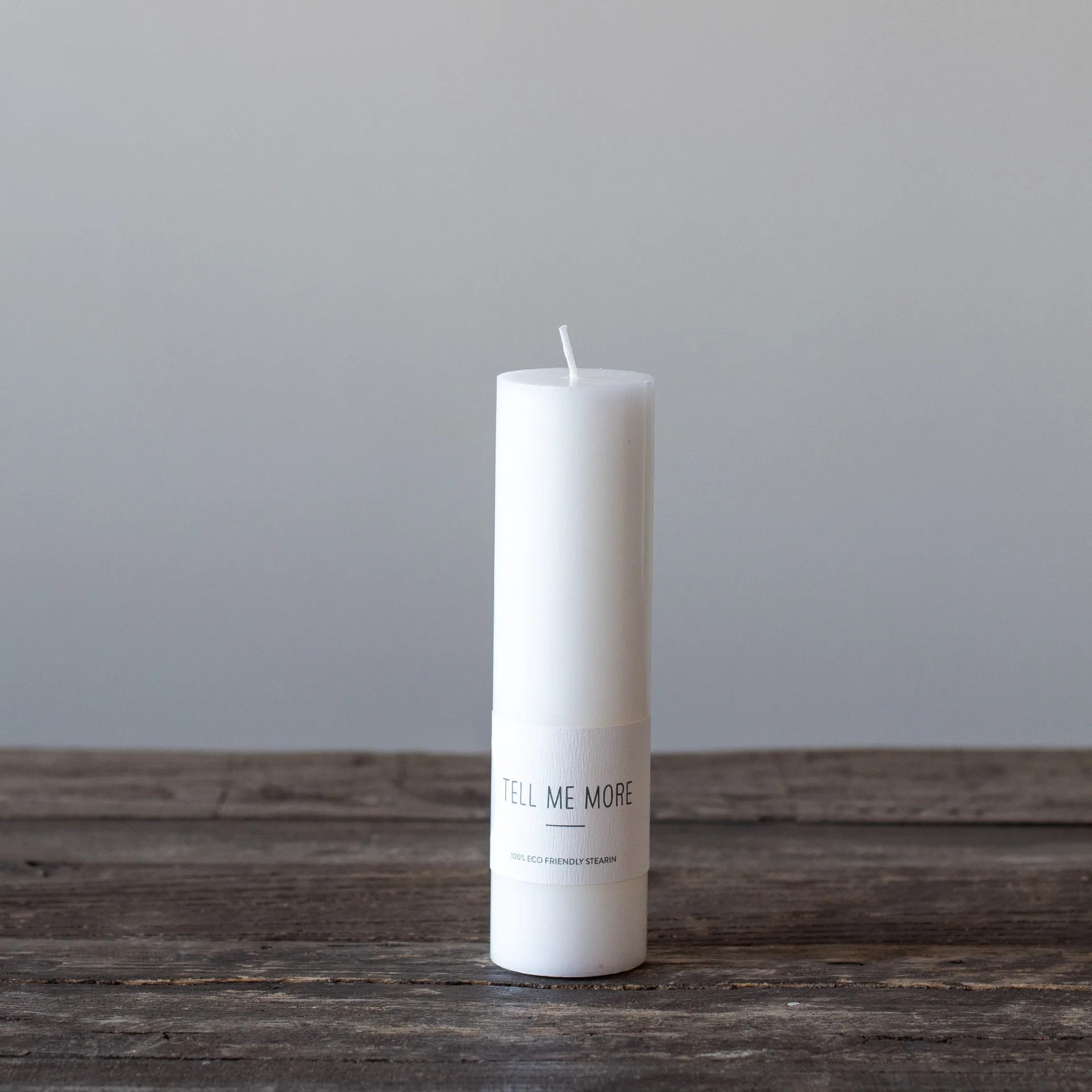 Tell Me More sティーrin ブロック キャンドル M 15 cm, White Tell Me More | テルミーモア
