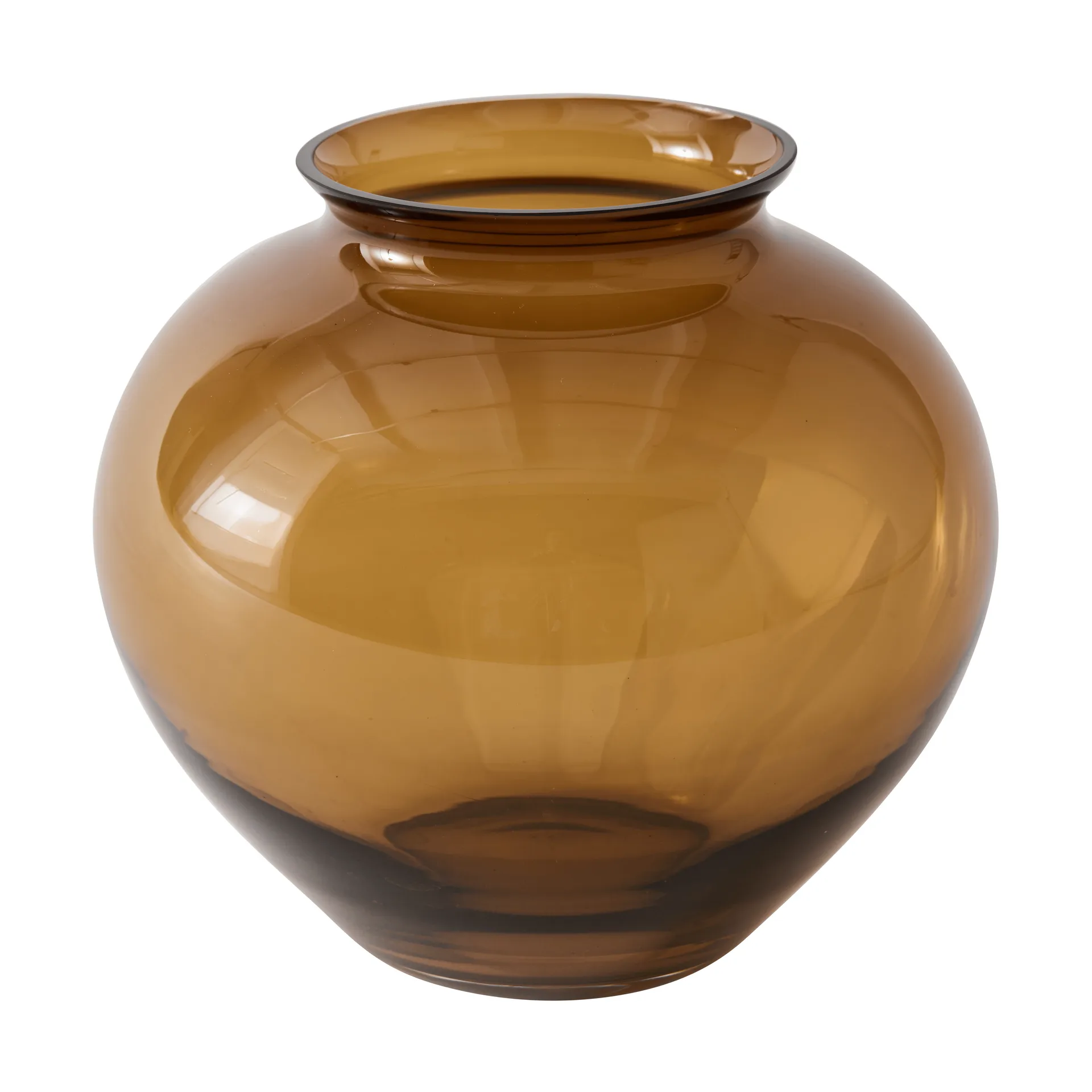 Velino フラワーベース, Amber brown, Ø20.5x18.5 cm Tell Me More | テルミーモア