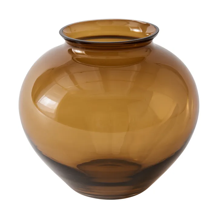 Velino フラワーベース - Amber brown, Ø20.5x18.5 cm - Tell Me More | テルミーモア