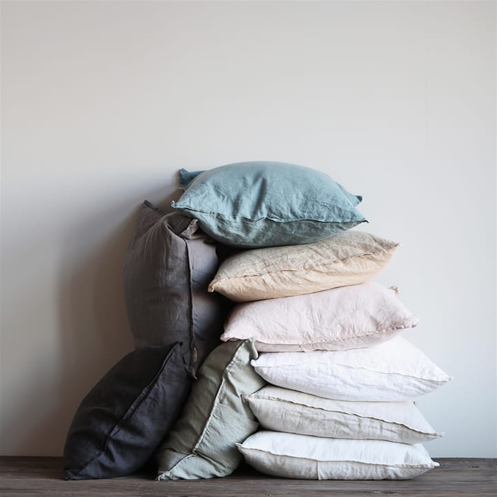Washed リネン クッションカバー 50x50 cm, warm grey (grey) Tell Me More | テルミーモア
