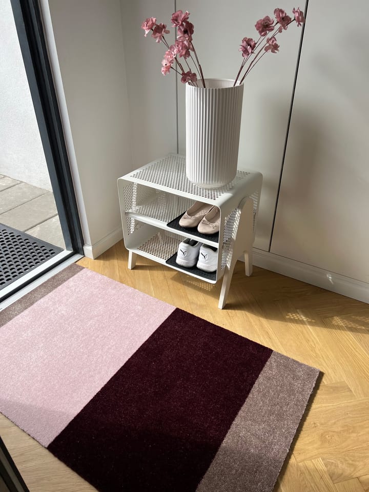 Stripes ホリゾンタルホールウェイラグ, Bordeaux-rose-sand, 67x120 cm tica copenhagen
