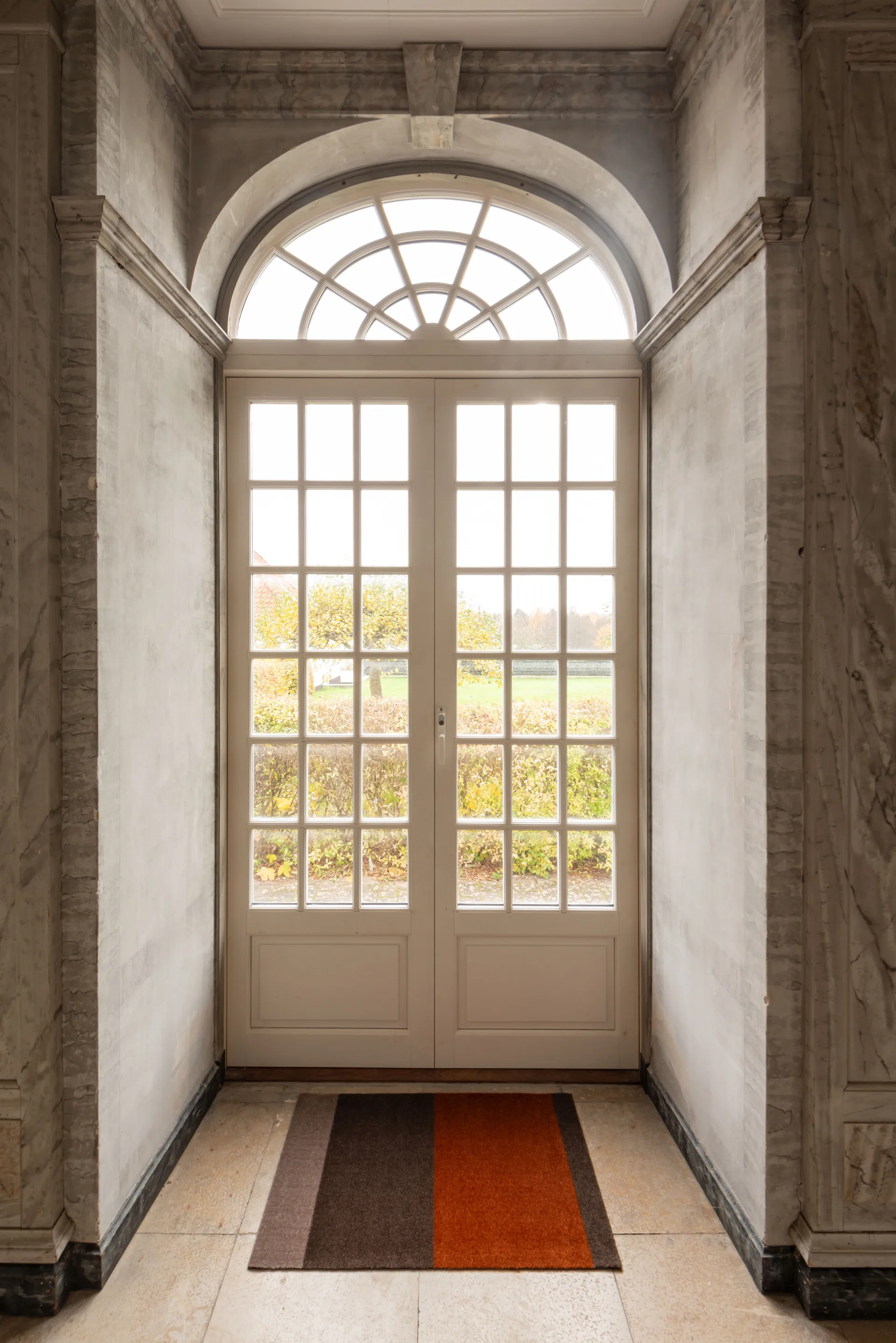 Stripes ホリゾンタルドアマット, Brown-terracotta. 60x90 cm tica copenhagen