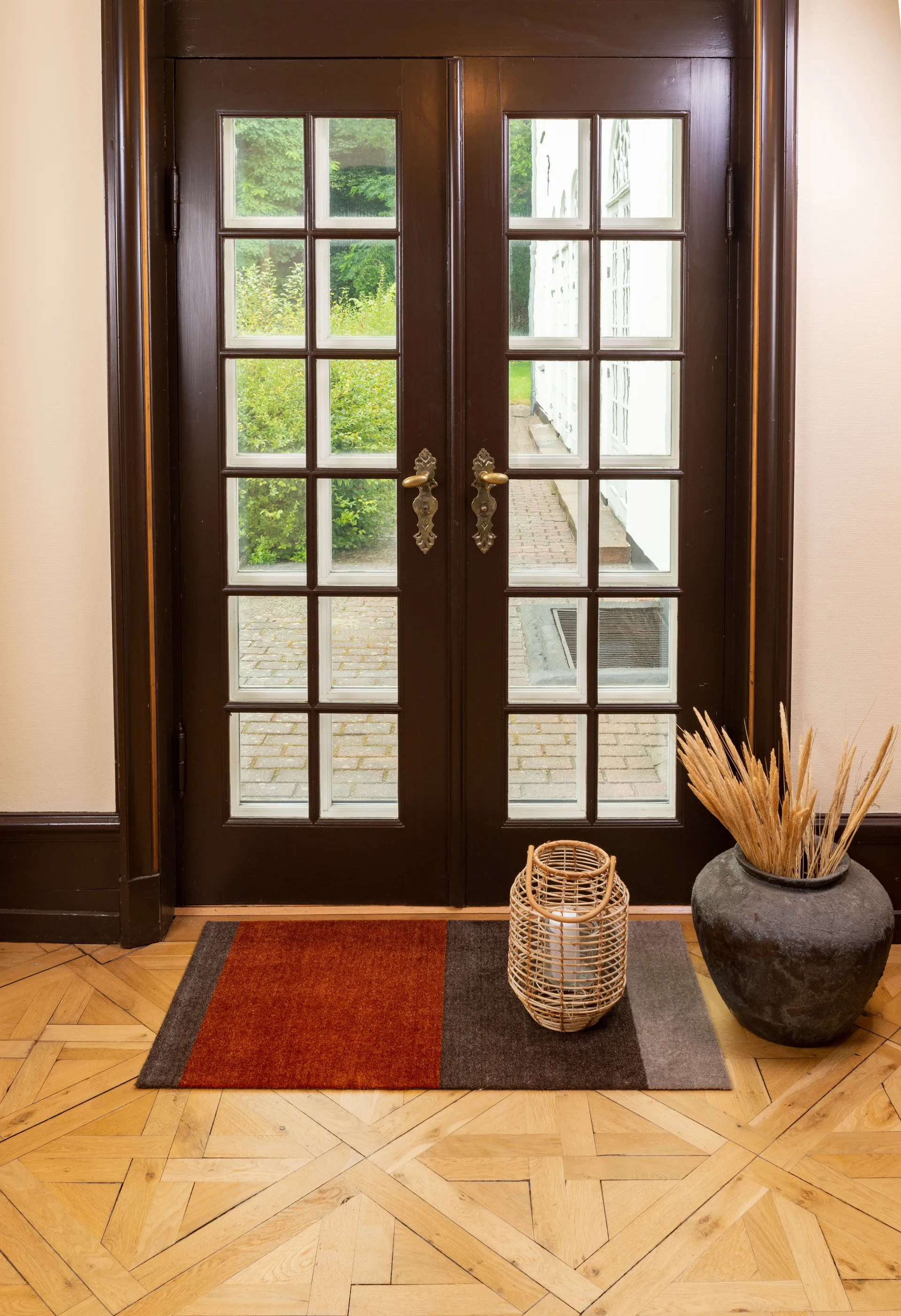 Stripes ホリゾンタルホールウェイラグ, Brown-terracotta67x120 cm tica copenhagen